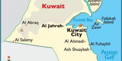 Koeweit volledige kaart