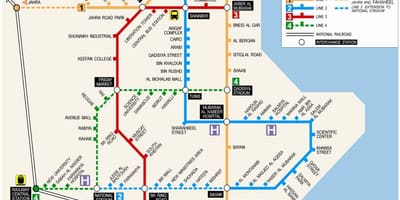 Kaart van koeweit metro